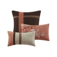 thumbnail image 4 of Noaman 7 Piece Faux Suede Comforter Set Coral Cal King, Hypoallergenic Polyester Bedding with Decorative Pillows & Bed Skirt, Machine Washable, 4 of 16