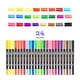 thumbnail image 1 of Juego de rotuladores de pincel de doble punta para adultos, libros para colorear, bocetos, planificador, útiles escolares, regalos para niños, 12-160 colores, 1 of 4
