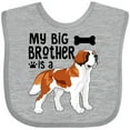 thumbnail image 3 of Inktastic My Big Brother is a Saint Bernard Boys or Girls Baby Bib, 3 of 4