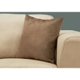 thumbnail image 2 of Pillows 18 X 18 Square Accent Sofa Couch Bedroom Polyester Brown, 2 of 4