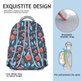 thumbnail image 2 of Floral and Leopard Print Students’s Backpack Durable, Lightweight School Backpack with Colorful Wildflower and Butterfly Artwork, Perfect for Student and Student, 2 of 6