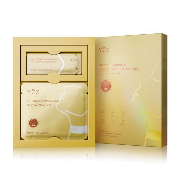 Ycz Firming Neck Mask, Collagen & Peptide Anti-Wrinkle Patches for Deep Hydration