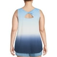 thumbnail image 3 of Terra & Sky Women's Plus Size Twist Back Tank Top, 2-Pack, 3 of 5