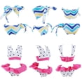 thumbnail image 2 of E-TING 10Pcs =5 Sets Beach Bikini Swimsuit Bathing Doll Clothes Swimwear with 5 Pairs Shoes for 11.5 Inch Girl Dolls (Style A), 2 of 5