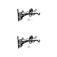 thumbnail image 4 of VONKY European Style Plant Hangers Exquisite Craft For Garden Lovers Waterproof Brackets Iron Made Style A 2Set, 4 of 6