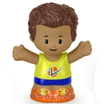 Replacement Part for Fisher-Price Little People Playset - HBW69 ~ Male Jogger Figure Wearing Yellow Shirt and Orange Sneakers ~ Works Great with Any Little People Playset