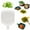 White, variant on Condiment Dish for Ketchup, Black Daily household fruit arrangement display,Fruit plate,Tempered glass