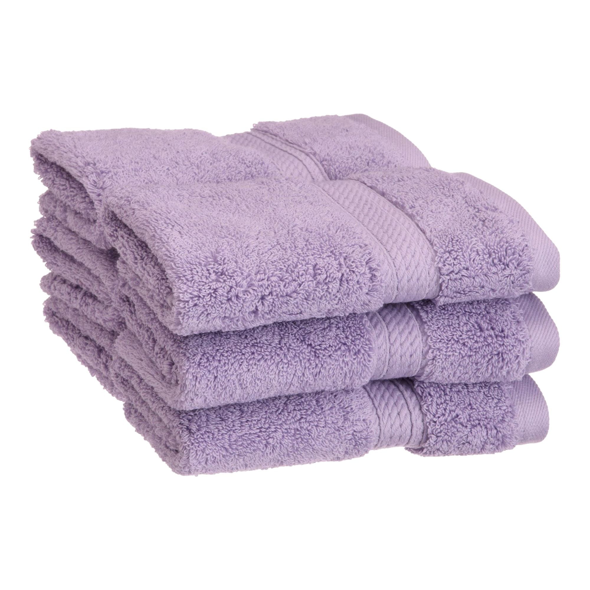 Impressions Hymnia Egyptian Cotton Face Towel Set, Purple