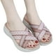 thumbnail image 1 of Sandalias Suaves Deslizantes Mujer Correa Cruzada Ligera Cómodas para El Verano, 1 of 9