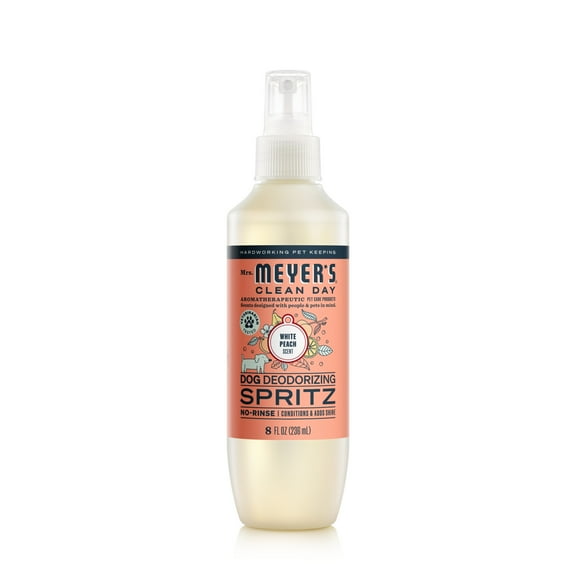 Mrs. Meyer's Clean Day Dog Deodorizing Spray, White Peach Scent, 8oz