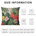 thumbnail image 6 of Nawypu  Plant Pillowcase Leaf Floral Foliage Palm Tropical Jungle Nature Palm Exotic Botanical Throw Pillow Cover Cushion Decorative for Living Room Outdoor 2pc, 6 of 6