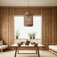 thumbnail image 6 of UEEYAC Dining Room Oversize Wabi-sabi Rattan Pendant Lampshade Quality Handwoven Chandelier, 6 of 16