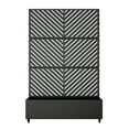 thumbnail image 2 of MAYEERTY 72"x47" Metal Rectangle Flower Pots and Planter Raised Box with Trellis for Vine Climbing Plants, Black, 2 of 6