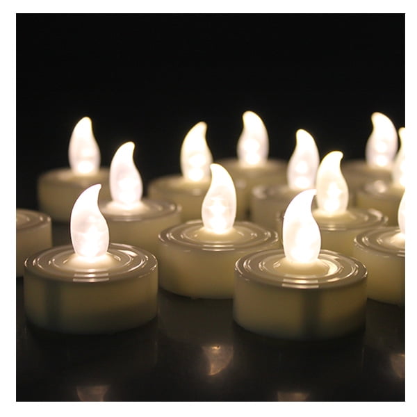 AGPtek 60 PCS Battery Operated Flameless LED Tealights Candles - Warm ...