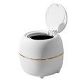 thumbnail image 2 of OUSITAID Trash Can  Storage Bucket Office Desktop Waste Bin Plastic Kitchen Garbage Organizer with Lid  Orange, 2 of 10