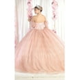 thumbnail image 4 of Layla K LK209 Juniors Womens Shimmering Off Shoulder Quince Ball Gown, 4 of 7