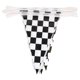 thumbnail image 3 of Bandera a cuadros en blanco y negro para colgar, decoración para fiestas de carreras, 30 metros, 3 of 6