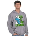 thumbnail image 5 of Smurfs Funny Attitude Don't Care Zip Up Hoodie Men's Women's Brisco Brands S, 5 of 6