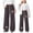 Brown, variant on Kid Girls Wide Leg Sweatpants Baggy Loose Spring Bow Drawstring Casual Lounge Athletic Pants Comfy Girl Cute y2k Joggers, 14-15 Years