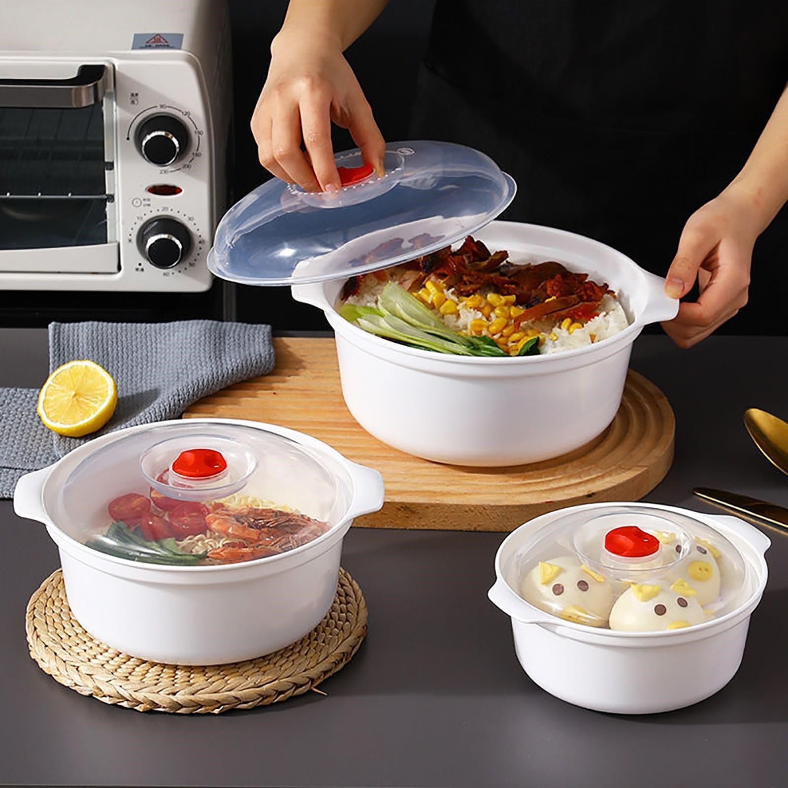 BIUDUI Couvercle Alimentaire Pour Micro-Ondes - Éclaboussures Au Micro