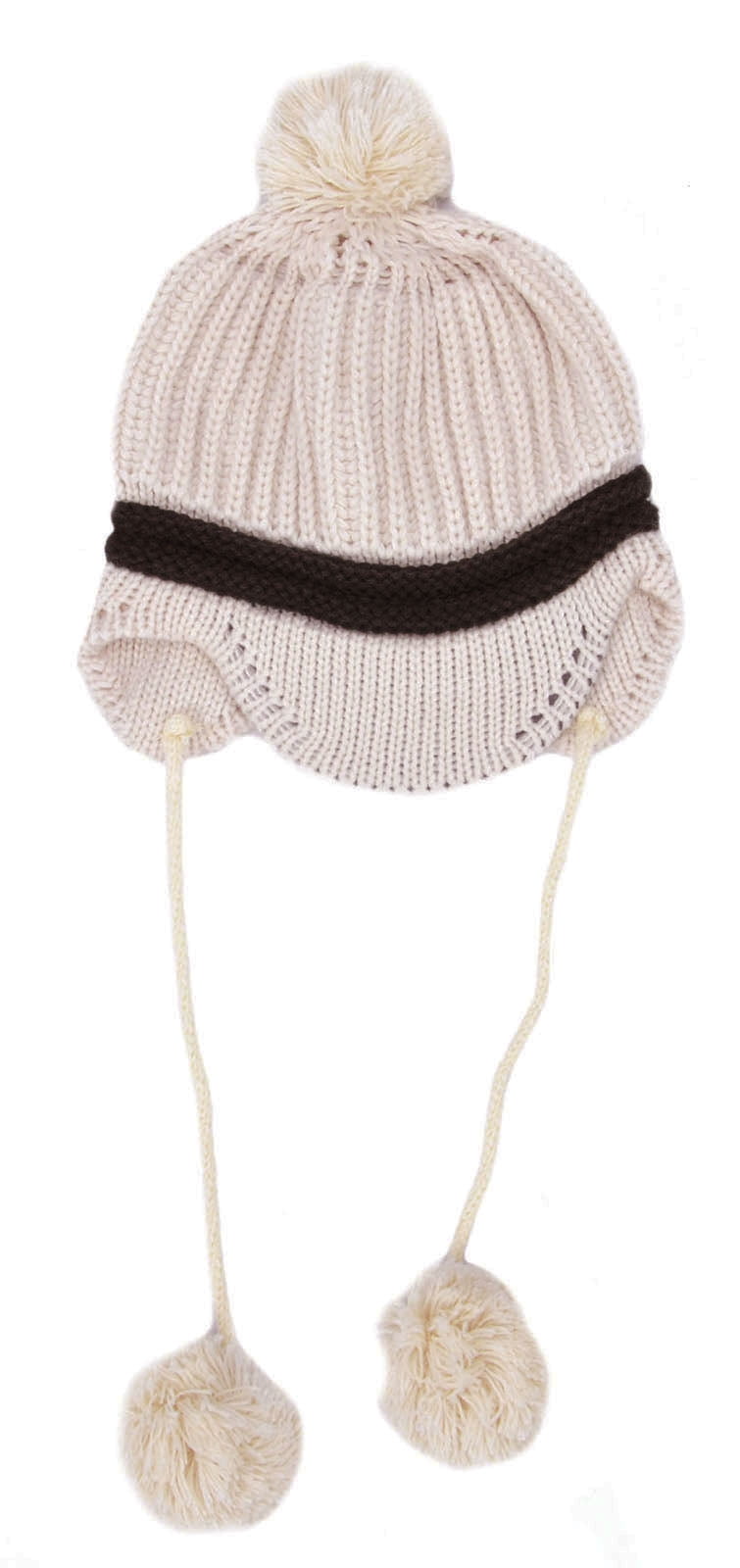 brimmed hat with ear flaps