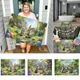 thumbnail image 1 of Binwennn Floor Carpets Area Rugs Living Room Rope Throw Blanket Easter Bunny Pattern Soft Velvet Carpet Festive Atmosphere Cute Decoration A Must Have Carpet For A Warm Home 40X60CM B1, 1 of 3