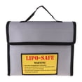 thumbnail image 2 of Battery Soporte para bolsa segura a prueba de explosiones Bolsa protectora de carga para carga y tránsito con cinturón de mano negro, 245x2 CUTICAT Bolsas seguras para baterías Lipo, 2 of 8