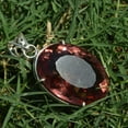 thumbnail image 4 of GEMHUB Color-Changing Alexandrite 925 Silver Oval Shape Pendant 61 Carat Hydrothermal Stunning Party Wear Pendant, 4 of 5