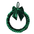 thumbnail image 1 of Corona navideña de terciopelo, decoración navideña, corona navideña para puerta de entrada de año Nuevo, adorno colgante para chimeneas, porche, fiest 30x30x5cm, 1 of 8