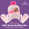 thumbnail image 2 of Set de Gorro y Manoplas de Invierno para Niñas Pequeñas Disney Princesas, 2 of 6
