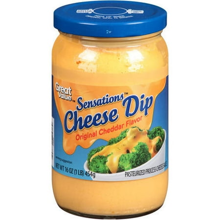 - (2 Pack) Great Value Cheese Dip, Cheddar Flavor, 16 oz