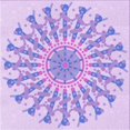 thumbnail image 1 of Ahgly Company Machine Washable Indoor Square Transitional Purple Mimosa Purple Area Rugs, 8' Square, 1 of 7