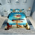 thumbnail image 2 of Erosebridal Hawaii Beach Bedding Sets Full with Comforter, Summer Holiday Duvet Insert, Ocean Marine Reversible Down Comforter, Lightweight Bedroom Decor, 3pcs, 2 of 8