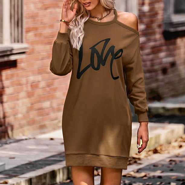 Café Vestido Largo Pegado Manga Larga Vestidos Pegados Al Cuerpo