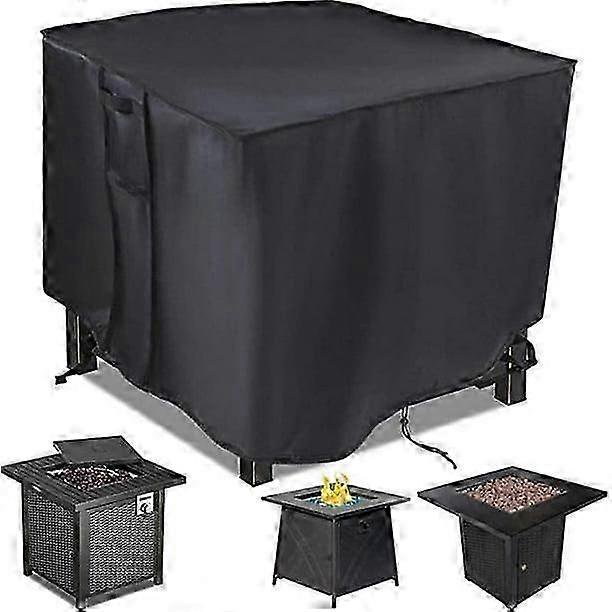 Fire Pit Cover, 28 inch Firepit Covers Square Gas Fireplace Fire Pit Table Cover for Propane Fire Pit - 28 X 28 X 25 inch