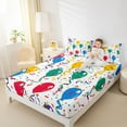 thumbnail image 4 of Feelyou Colorful Balloon Kid Bed Sheets, Happy Party King Sheets, 4 Pieces, 4 of 7