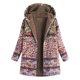 thumbnail image 2 of Pntutb Mujer Invierno Cálido Outwear Estampado floral Bolsillos con capucha Vintage Abrigos de gran tamaño Liquidación Pntutb Pntutb-1997, 2 of 5