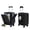 Black, variant on TABU Carry On Luggage with Side Bag, Front Opening Suitcase with Cup Holder & Phone Mount, USB & Type-C Port, TSA Lock, Phone Mount, Blue