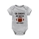 thumbnail image 2 of Gibobby Mameluco para niña con estampado de Rugby y letras de manga corta para niños y niñas, mono para recién nacidos, ropa para niños(Gris, 0-3 Meses), 2 of 3
