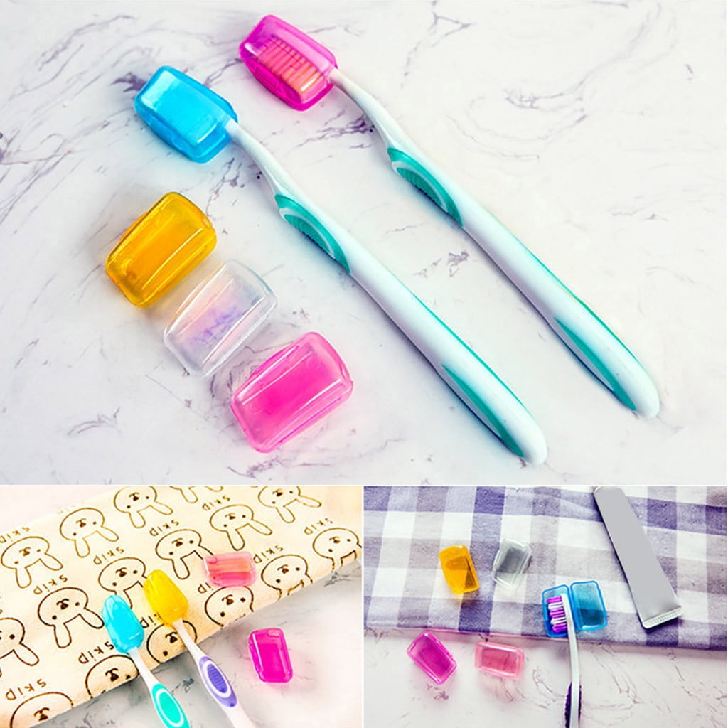 5× Toothbrush Head Cover Case Cap Travel Hike Camping Brush Cleaner Protectors 