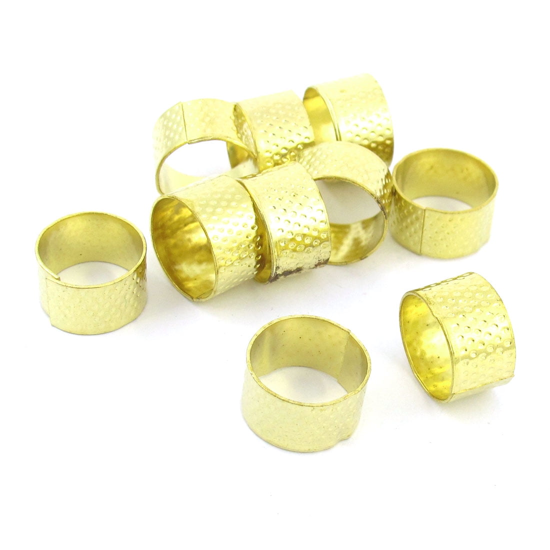 Adjustable Thimble Sewing Quilting Metal Ring Leather Craft Finger Protector S M Adjustable Thimble Sewing Quilting Metal Ring Leather Craft Finger Protector S M