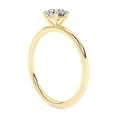 thumbnail image 4 of AFFY 4-Prong Solitaire Engagement Rings For Women, 0.50 Carat (ctw) Round Lab Created Moissanite Promise Ring For Her In 925 Yellow Gold | VVS1 Quality 1/2ctw Ring Size-6.5, 4 of 4