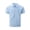 Sky Blue,#033, variant on Men's Full Zip Polo Shirt Short Sleeve 3D Geometric Jacquard Lapel Collar Regular Fit Stretch Casual Business Tops for Daily Office Street Wear,M