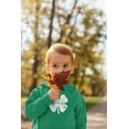 thumbnail image 3 of Old Glory Toddler St. Patricks Day Distressed Shamrock Long Sleeve Graphic Hoodie, 3 of 6