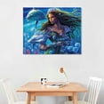 thumbnail image 2 of Nawypu  Mermaid Underwater Sea Life Canvas Wall Art, 2 of 4