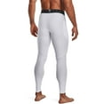 thumbnail image 2 of Under Armour Mens HeatGear Leggings Carbon Heather 090/Black XX-Large, 2 of 4