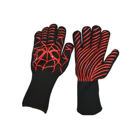 

Resistant High Temperature Resistance Flame Retardant Gloves Bbq Accessories 1Pair Silicone Flexible Safety Gloves
