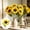 A, variant on Artificial Sunflower Bouquet Faux Silk Sun Flower Stems Home Living Room Office Floor Vase Decor Wedding Farmhouse Table Centerpiece Floral Arrangement Rustic Style Decoration