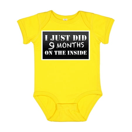 

Inktastic 9 Months on the Inside Gift Baby Boy or Baby Girl Bodysuit