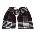 thumbnail image 4 of Men's and Women's Unisex Plaid Scarf, Oversized Scarves, Softer features, Size 72"X12" (Black), 4 of 5